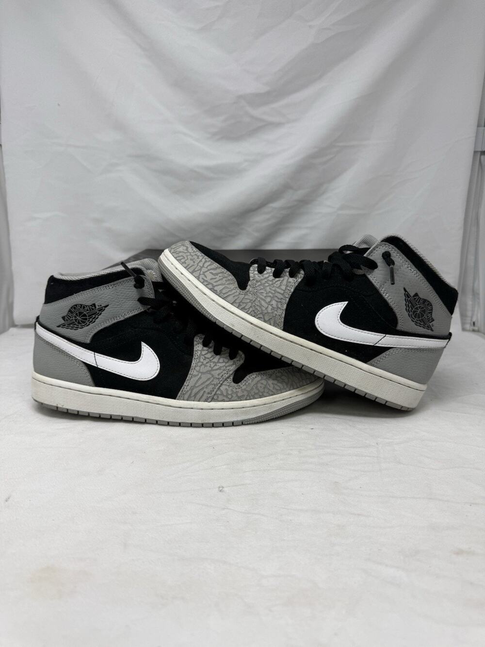 Nike Air Jordan 1 Retro Mid SE Elephant Toe Black Cement DM1200-016 Size 9.5